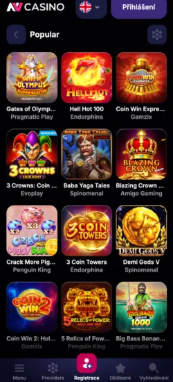 Populární automaty v nv casino app android od Pragmatic Play a Gamzix