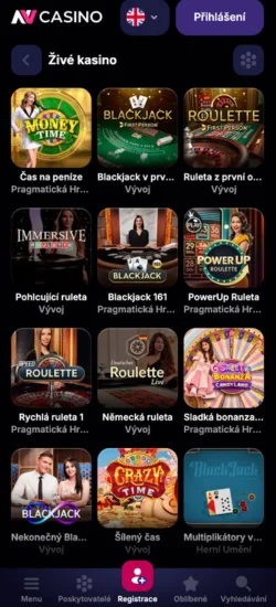 Živé kasino v nv casino app – ruleta a blackjack s krupiéry